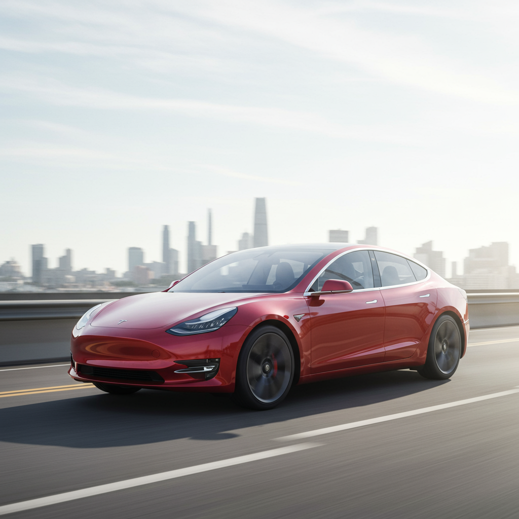 Generate a high-quality, relevant image prompt for an article about: Tesla Model 2 Release Date: Exc