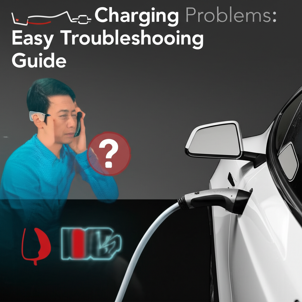 Generate a high-quality, relevant image prompt for an article about: Tesla Charging Problems: Easy T